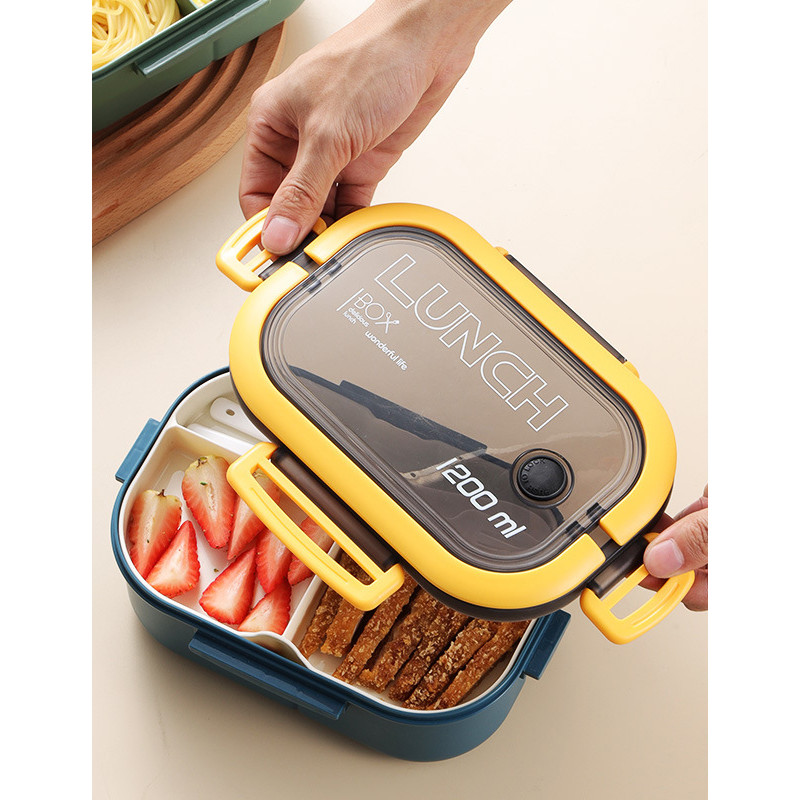 Boite repas 1200ml Vert Publicitaire