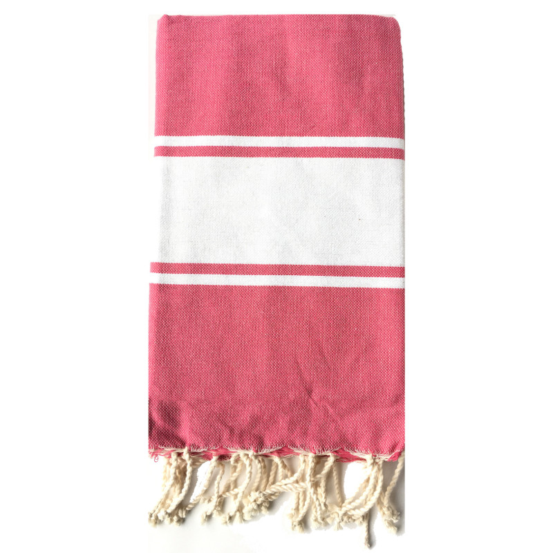 Tapis de plage publicitaire fuchsia XXL