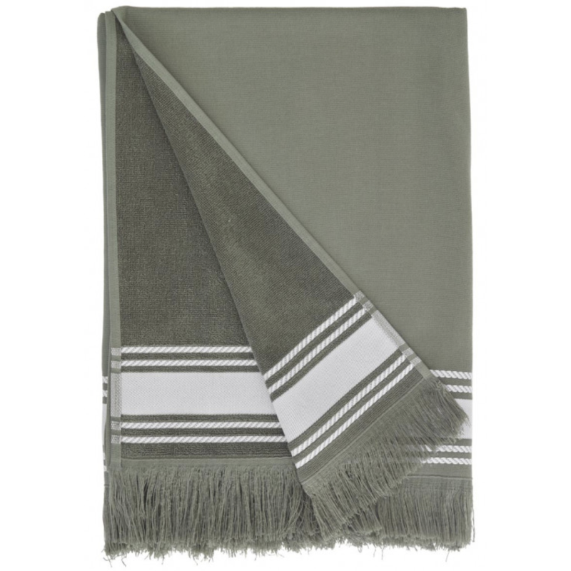 Fouta publicitaire doublée éponge Eucalyptus