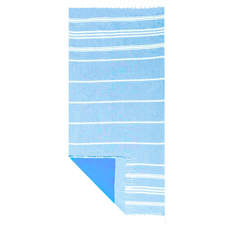 Fouta toile doublé éponge microfibre publicitaire