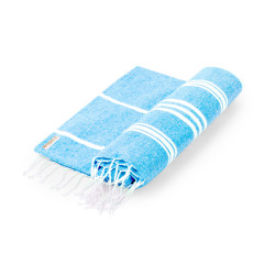 Fouta toile doublé éponge microfibre de plusieurs couleurs