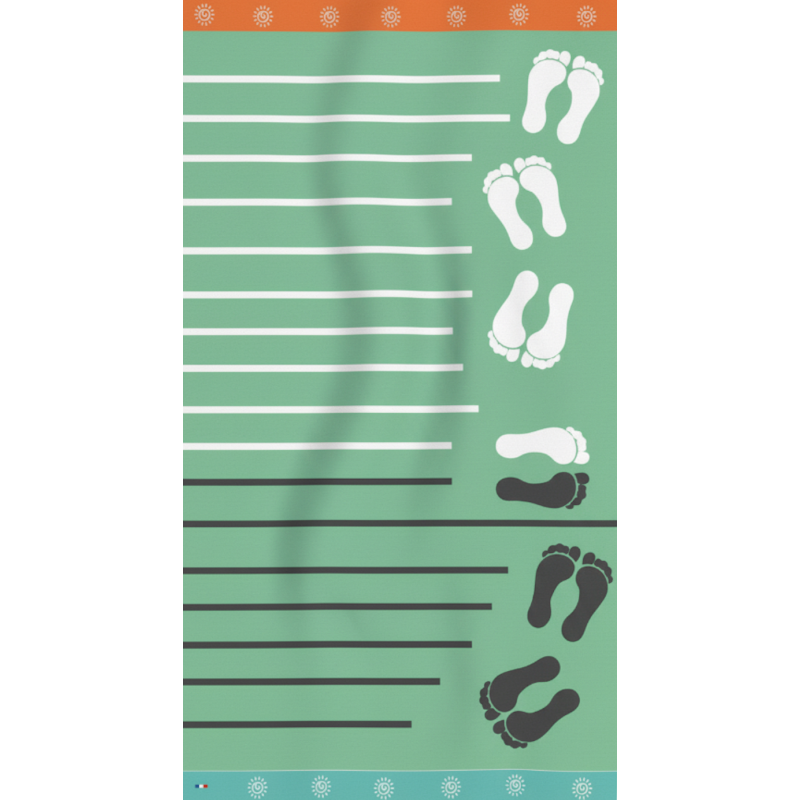 Serviette de plage publicitaire Beach Foot Lime
