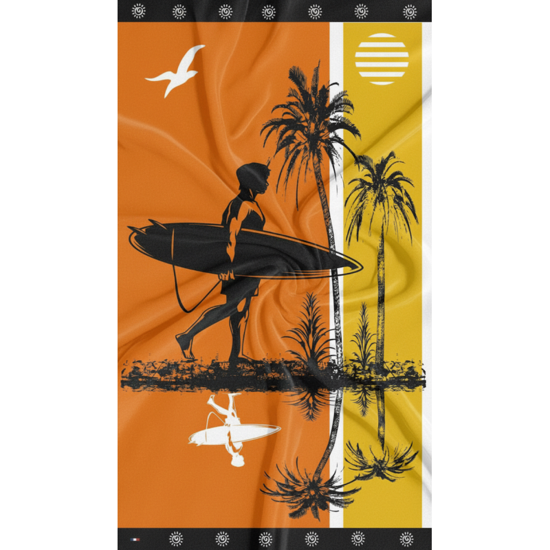 Serviette de plage publicitaire Surfman