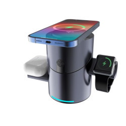 Station de charge rotative 3 en 1