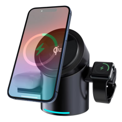 Station de charge rotative 3 en 1