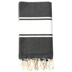 Fouta publicitaire anthracite
