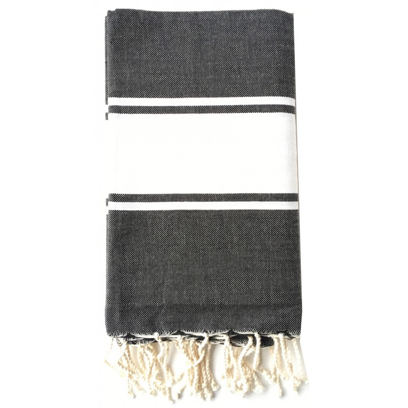 Fouta publicitaire anthracite