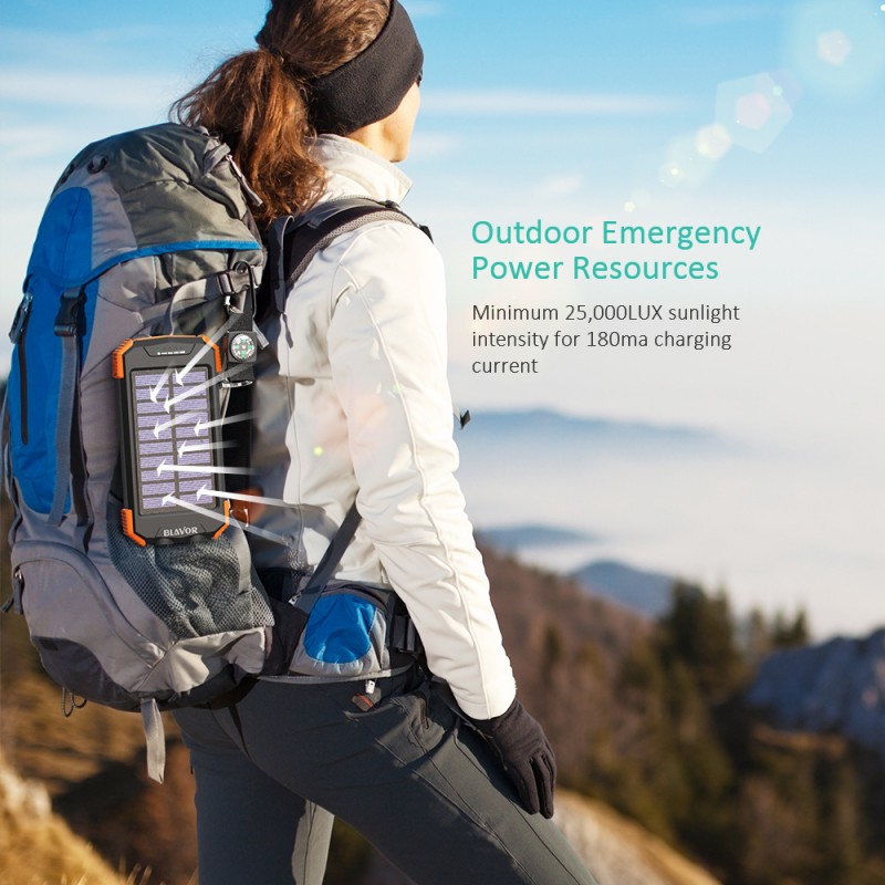 Batterie Solaire charge induction publicitaire