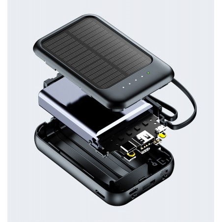 Batterie solaire format mini 10 000 mAh