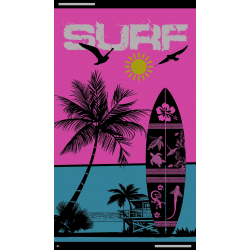 Serviette de plage fabrication française moderne